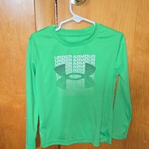 Under Armour Kids Green Long Sleeve Shirt Size 4t